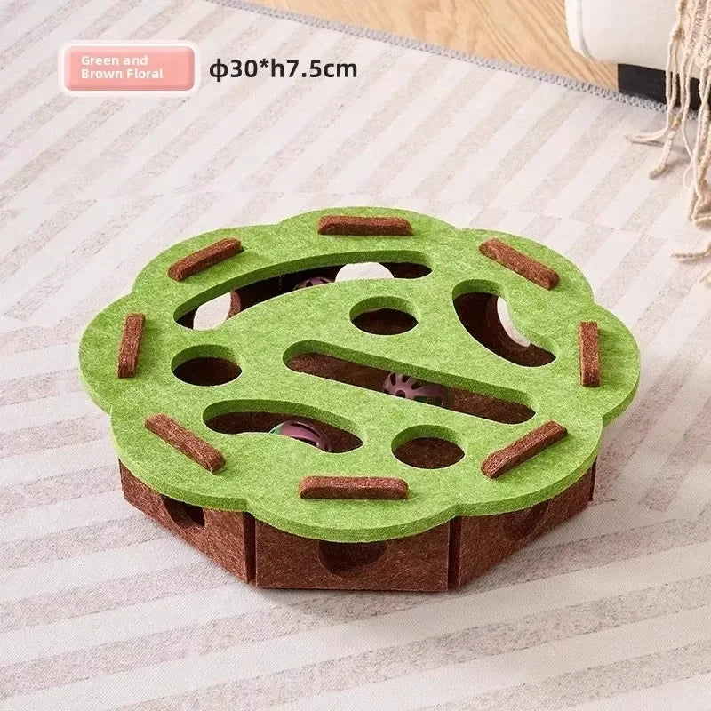 Interactive Felt Cat Puzzle Box