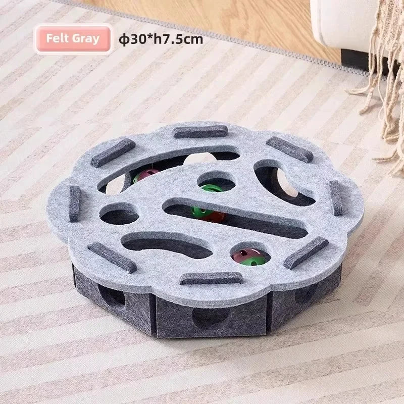 Interactive Felt Cat Puzzle Box