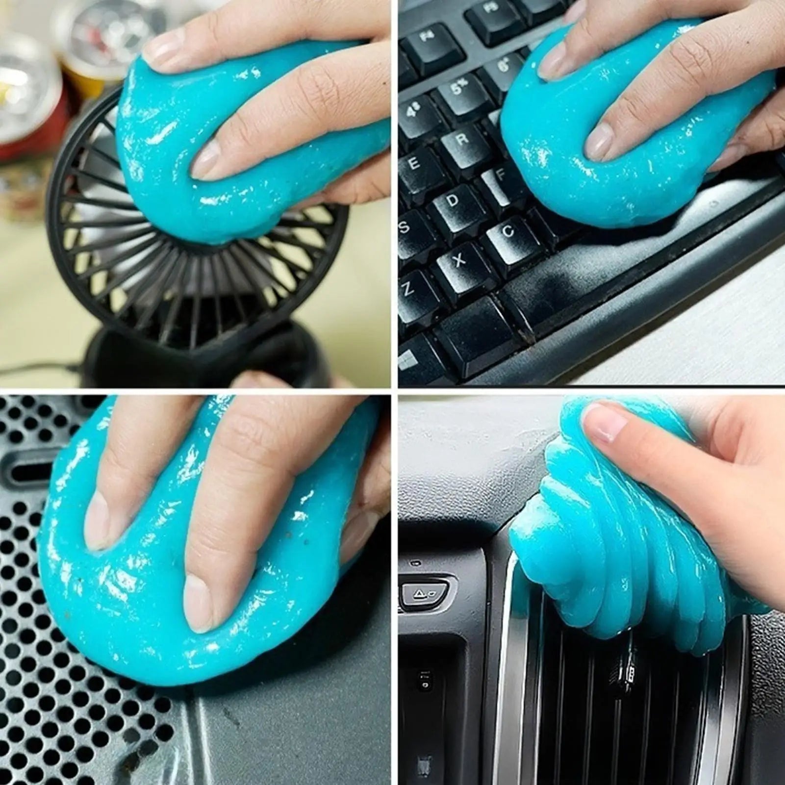Car Interior Dust Cleaning Gel, Flexible Deformable Cleaner Gel, Deep Crevice Dirt Removal Tool, Portable Auto Care Supply